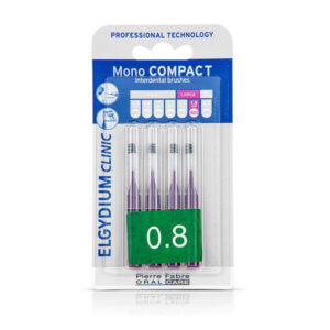 Elgydium Mono Compact Μωβ 0,8, Μεσοδόντια Βουρτσάκια, 4τμχ