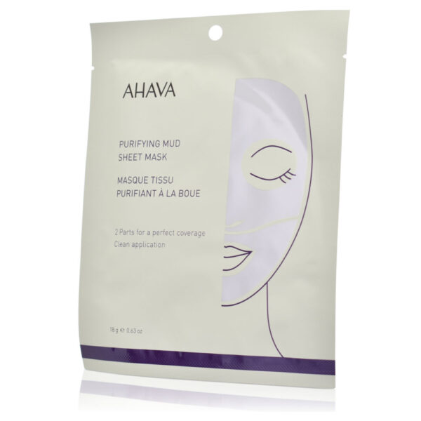 Ahava Purifying Mud Sheet Mask, Μάσκα Προσώπου Με Λάσπη,18g