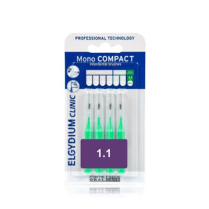 Elgydium Clinic Mono Compact Green , Μεσοδόντια Βουρτσάκια 1.1mm 4τμχ