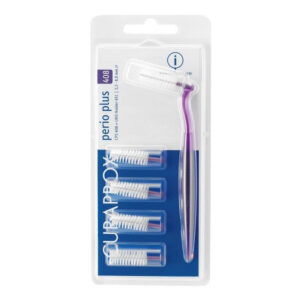 Curaprox Perio Plus 408 Μεσοδόντια Βουρτσάκια Μωβ, 5 τεμάχια με λαβή