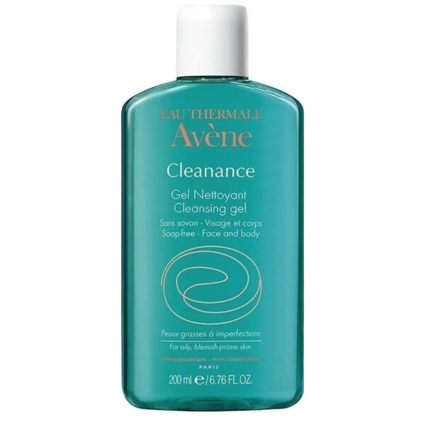 Avene Cleanance Gel Nettoyant, Τζελ Καθαρισμού για Πρόσωπο & Σώμα για Λιπαρό Δέρμα / Με Τάση Ακμής, 200ml
