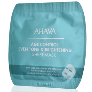 Ahava Age Control Even Tone & Brightening Sheet Mask, 17gr