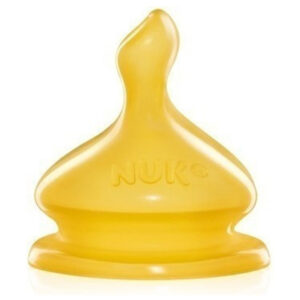 Nuk First Choice + Θηλή Καουτσούκ 6m+ Μέγεθος 2, με Βαλβίδα για Γάλα (Medium), 1 τεμάχιο