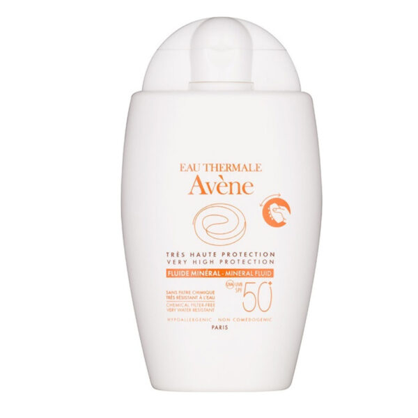 Avene Fluide Mineral SPF50+ Αντηλιακό Προσώπου για το Ευαίσθητο, Mη Ανεκτικό Δέρμα, 40ml