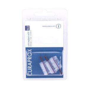 Curaprox CPS Soft Implant 512 Μεσοδόντια Βουρτσάκια Μωβ, 5 τεμάχια