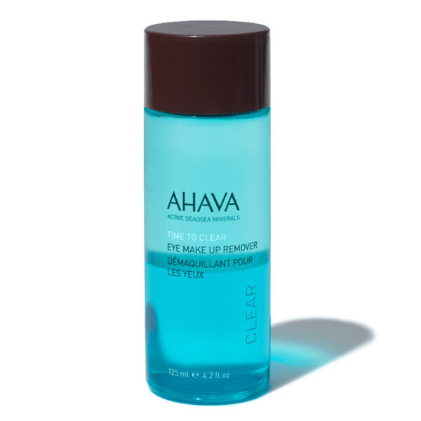 Ahava Time To Clear Eye Make-up Remover, Καθαριστικό Ματιών Για Επίμονο & Αδιάβροχο Μακιγιάζ, 125ml