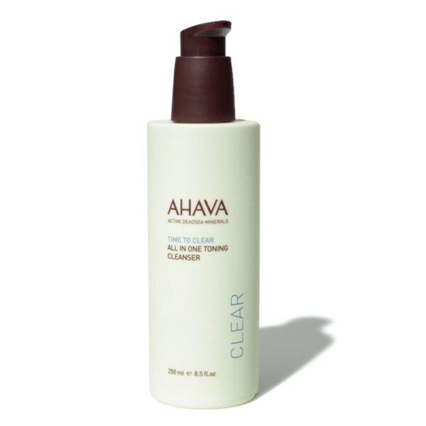 Ahava Time To Clear All-In-One Toning Cleanser, Γαλάκτωμα Καθαρισμού Προσώπου & Ματιών, 250ml