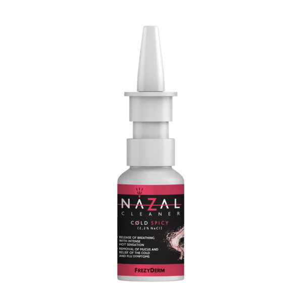 Frezyderm Nazal Cleaner Cold Spicy για Ανακούφιση από το Έντονο  Κρυολόγημα Yπέρτονο Αλατούχο Διάλυμα, 30ml
