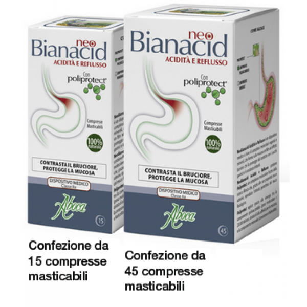 Aboca Neo BioAnacid Md 45tabs, δρα προστατευτικά από Οξύτητα & Παλινδρόμηση