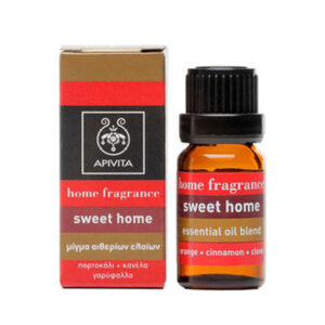 Apivita Essential Oil Sweet Home Μίγμα Αιθέριων Ελαίων με Πορτοκάλι, Κανέλλα & Γαρύφαλο, 10ml