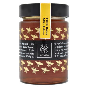 Apivita Floral Honey Μέλι Ανθέων Πλούσιο σε Βιταμίνες, Ιχνοστοιχεία & Αμινοξέα για Τόνωση του Οργανισμού, 430gr