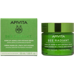 Apivita Bee Radiant Αντιγηραντική Κρέμα Προσώπου για Λαμπερή, Σφριγηλή & Ξεκούραστη  Επιδερμίδα, 50ml