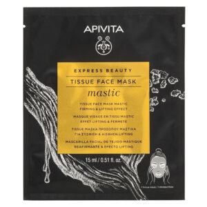 Apivita Express Beauty Tissue Face Mask Mastic Μάσκα Προσώπου Για Σύσφιξη & Αίσθηση Lifting, 15ml