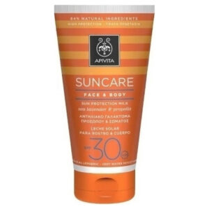 Apivita Suncare Travel Size Face & Body SPF30 Αντιηλιακό Γαλάκτωμα Προσώπου & Σώματος, 100ml