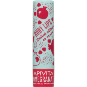 Apivita Ruby Lips Limited  Edition 40 Years Lip Care Pomegranate Balm Χειλιών με Ρόδι, 4.4gr