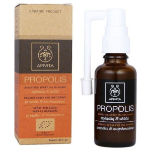 Apivita Propolis Βιολογικό Spray για το Λαιμό, με Αντισηπτικές, Αντιοξειδωτικές & Θεραπευτικές Ιδιότητες, 30ml