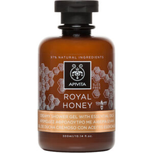 Apivita Royal Honey Shower Gel με Essential Oils Κρεμώδες Αφρόλουτρο με Αιθέρια Έλαια & Μέλι, 250ml