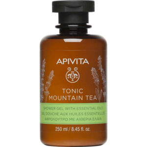 Apivita Tonic Mountain Tea Shower Gel with Essential Oils Αφρόλουτρο με Αιθέρια Έλαια, 250ml