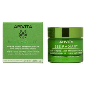 Apivita Bee Radiant, Αντιγηραντική Κρέμα Προσώπου Ελαφριάς Υφής, 50ml