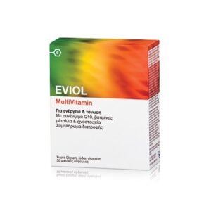 Eviol Food Supplements Multivitamin 30 caps, για Ενέργεια & Τόνωση