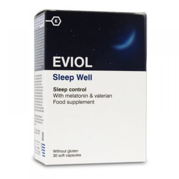 Eviol Food Supplements Sleep Well 30caps, Συμπλήρωμα Διατροφής για Προβλήματα Ύπνου