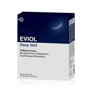 Eviol Food Supplements Sleep Well 60caps , Συμπλήρωμα Διατροφής για Προβλήματα Ύπνου