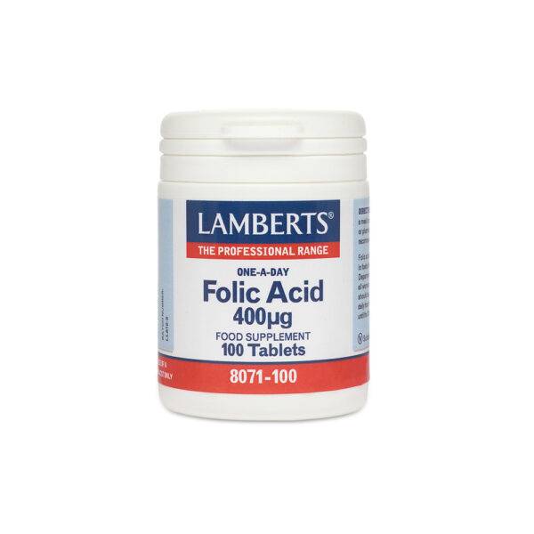 Lamberts Folic Acid 400 μg, 100 ταμπλέτες