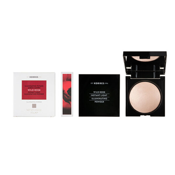 Korres Wild Rose Illuminating Powder για Άμεση Λάμψη σε Όλο το Πρόσωπο, 4.5g