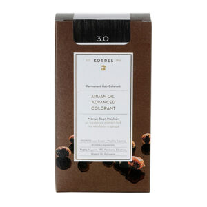 Korres Argan Oil Advanced Colorant 3.0 Καστανό Σκούρο Μόνιμη Βαφή Μαλλιών με τεχνολογία Pigment-Lock  που κλειδώνει το χρώμα, 50ml