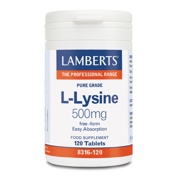 Lamberts L-LYSINE 500 mg, 120 ταμπλέτες