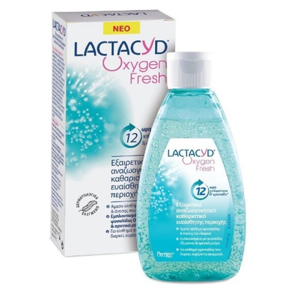 Lactacyd Oxygen Fresh Wash 200ml, Αναζωογονητικό Καθαριστικό της Ευαίσθητης Περιοχής
