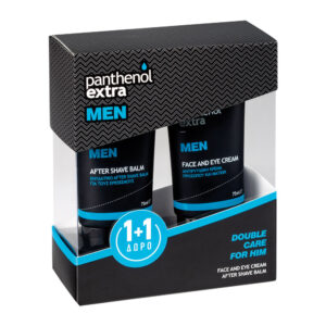 Panthenol Extra Men Double Care for Him Face-Eye Cream 75 ml & After Shave Balm, 75 ml