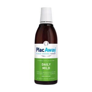 Plac Away Daily Care Στοματικό Διάλυμα Mild 500ml, Στοματικό Διάλυμα Καθημερινής Χρήσης Ήπιας Γευσης