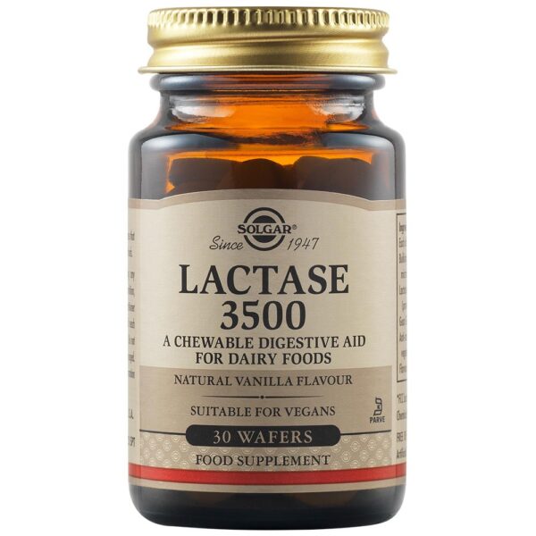 Solgar Lactase 3500 μασώμενο, 30 μασώμενες ταμπλέτες