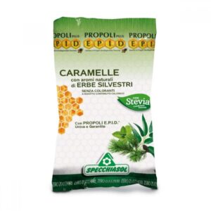 Specchiasol EPID Caramelle Erbe Silvestri Θεραπευτικές Καραμέλες για το Λαιμό, με Πρόπολη Ευκάλυπτο & Μέντα, 67,2g