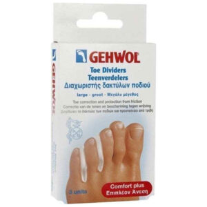 Gehwol Toe Dividers Large Διαχωριστής δακτύλων ποδιού Μεγάλο μέγεθος, 3τεμ
