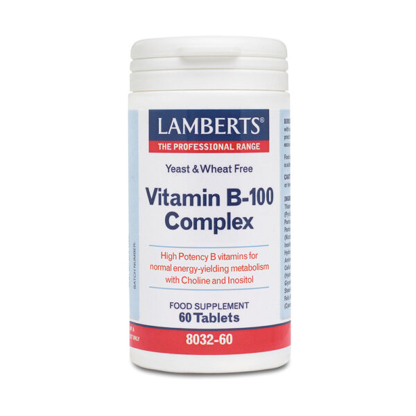 Lamberts Vitamin B-100 Complex, 60 ταμπλέτες