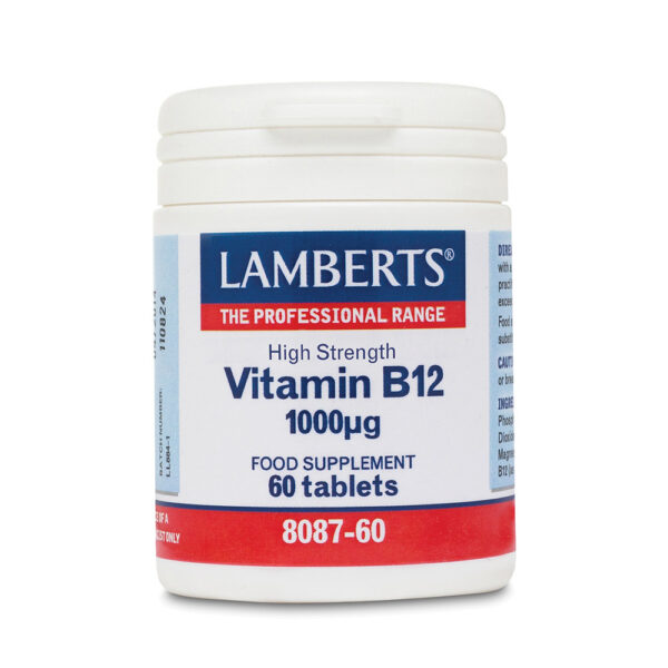 Lamberts Vitamin B12 1000 μg (Cobalamin) Συμπλήρωμα Βιταμίνης B12, 60 ταμπλέτες