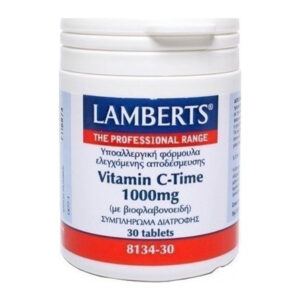 LAMBERTS Vitamin C Time Release 1000 mg, 30 ταμπλέτες