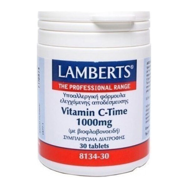 LAMBERTS Vitamin C Time Release 1000 mg, 30 ταμπλέτες