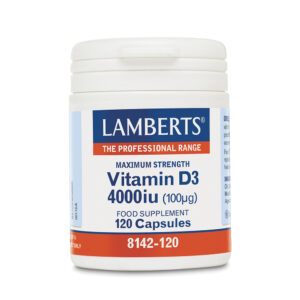 Lamberts VITAMIN D3 4000IU, 120 κάψουλες  