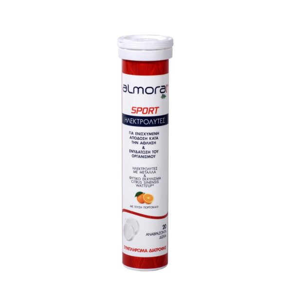 Almora Plus Sport Ηλεκτρολύτες με Γεύση Πορτοκάλι, 20 αναβράζοντα δισκία