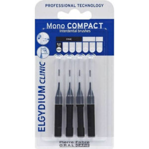 Elgydium Clinic Mono Compact 0.35mm, Μεσοδόντια βουρτσάκια, για την απομάκρυνση της πλάκας & των τροφών, 4  τμχ.