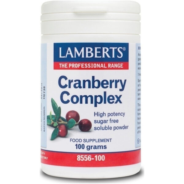 Lamberts Cranberry Complex Powder, Συμπλήρωμα Διατροφής Cranberry σε Σκόνη, 100gr