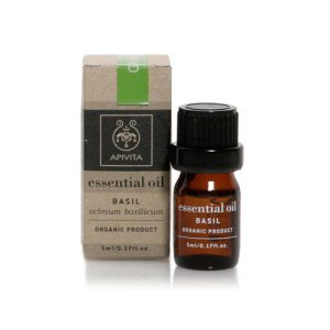 Apivita Essential Oil Basil 100% Βιολογικό Αιθέριο Ελαιο Βασιλικού, 5ml