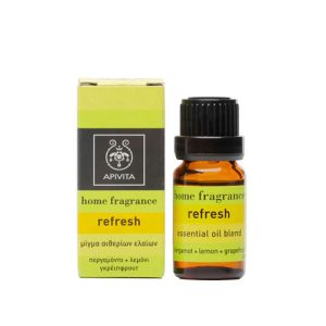 Apivita Essential Oil Refresh Μίγμα Αιθέριων Ελαίων με Περγαμόντο, Λεμόνι & Γκρειπφρούτ, 10ml