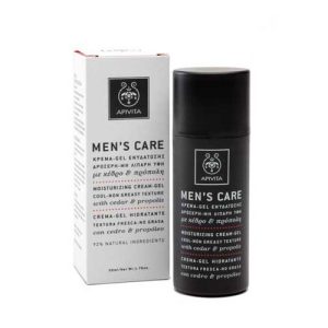 APIVITA MEN'S CARE Κρέμα-gel ενυδάτωσης, με κέδρο & πρόπολη, 50ml