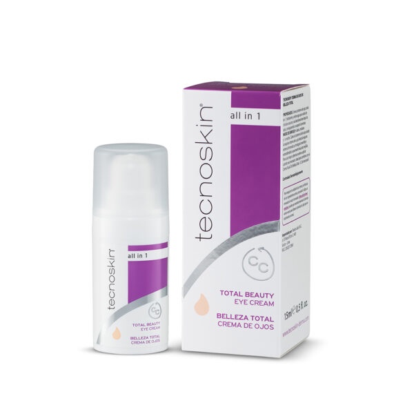 Tecnoskin Total Beauty Eye Cream Αντιρυτιδική Kρέμα Ματιών με Χρώμα All in One για την Κάλυψη των Μαύρων Κύκλων, 15ml