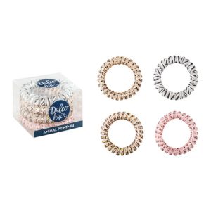 Medisei Dalee Hair Spiral Animal Print, 4τμχ