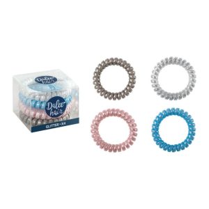 Medisei Dalee Hair Spiral Glitter, 4 τμχ